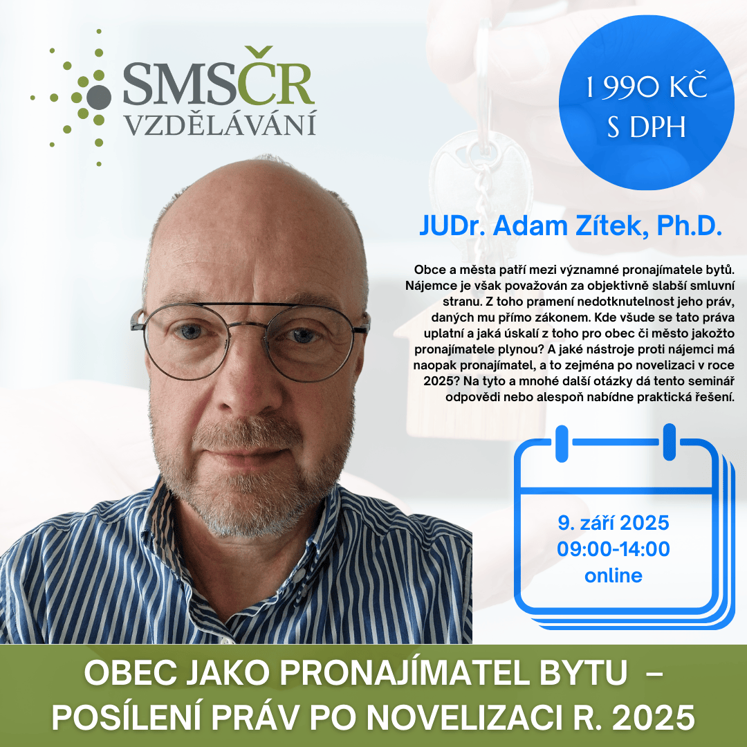 Obec jako pronajímatel bytu  – posílení práv po novelizaci r. 2025_září 2025_online_čtverec